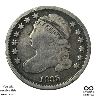 1835 Capped Bust Dime X-1097 - Image 1 of 3