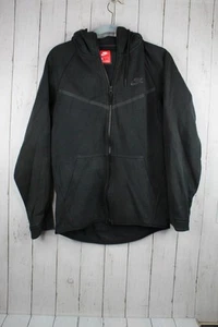 Nike Tech Fleece Hoodie Mens Sz S Black Windrunner Jacket Full Zip 805144-010 - Picture 1 of 9