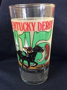 1989 KENTUCKY DERBY GLASS - Picture 1 of 2
