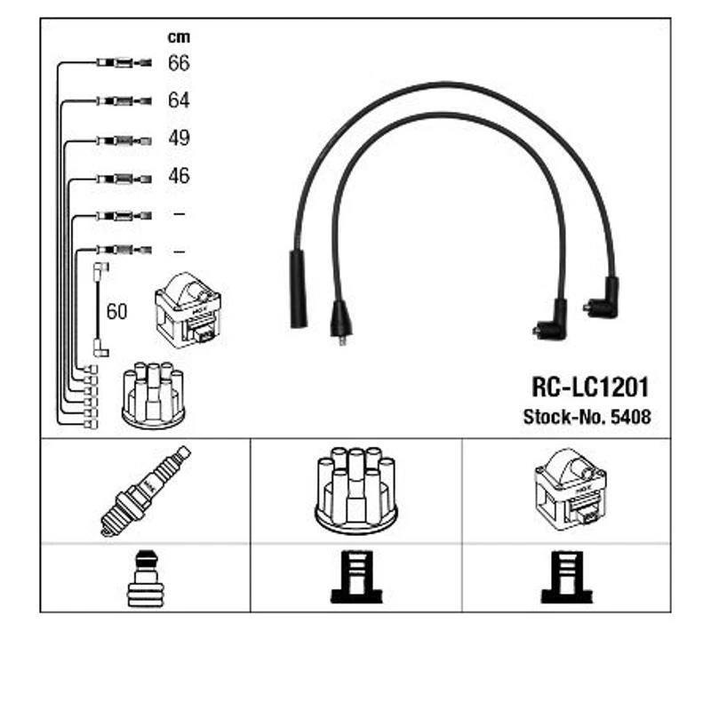 NGK 5408 Ignición para Suzuki Swift I Aa Lancia Tema 834 - Imagen 1 de 1