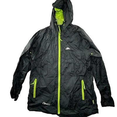 Trespass Tres-Tex Waterproof Windproof Windbreaker Rain Coat Sz Medium Packable - Image 1 of 4