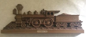 Vintage Train Wall Hang Burwood Products The Philadelphia 1871 Gold Steam - Picture 1 of 4