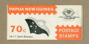PAPUA NEW GUINEA Telecom. Project 1968-72. POSTAGE 10X7 -70c STAMP BOOKLET - Picture 1 of 5
