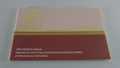 Manuale Del Proprietario / Manuale Buick Skylark Anno 1982 - Immagine 1 di 2
