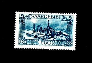 Germany SAARLAND Stamp - 1927 Burbach Steelworks Sn 132 Mint NG r57 - Picture 1 of 2