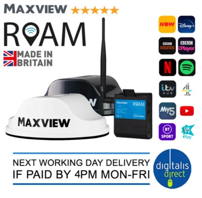 Maxview Roam Mobile 3G / 4G Wi-Fi System Internet Caravan Motorhome TV - Image 1 of 4