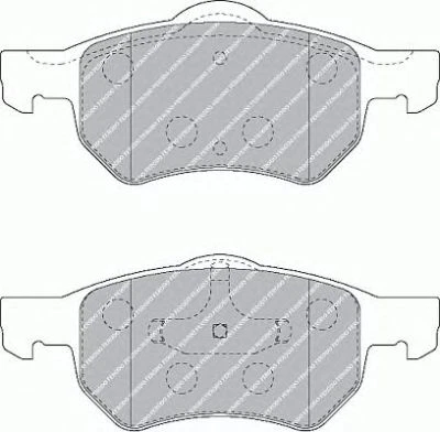 Kit Pastiglie Freni ANTERIORI Ferodo CHRYSLER VOYAGER IV '00-'08 2.5 CRD 88 KW - Immagine 1 di 2