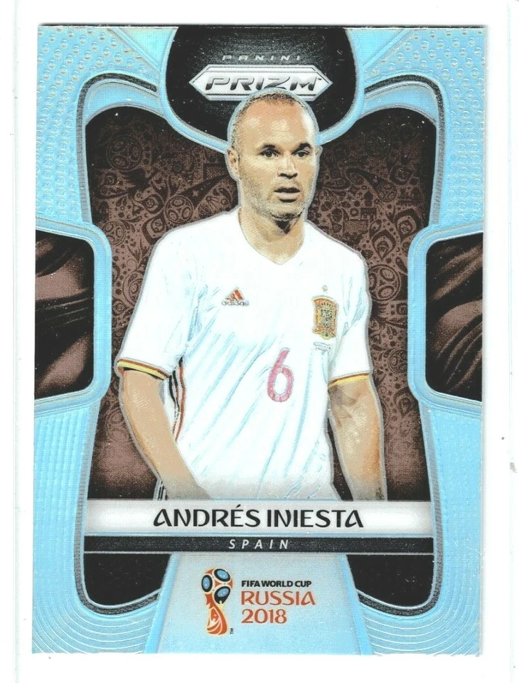 2018 Panini Prizm World Cup Soccer Andres Iniesta (Spain) SILVER PRIZM #197 - Image 1 of 2