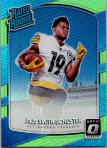 2017 Donruss Optic Rated Lime Green Prizm JuJu Smith-Schuster #176 Rookie RC