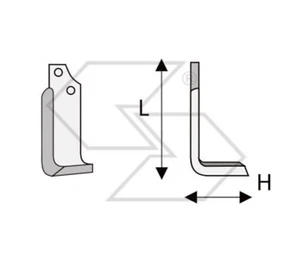 20 x ZAPPETTE ZAPPE SQ FRESA MASCHIO A-E H115 L194 PIATTO 60x6 INTERASSE FORI 44 - Picture 1 of 1