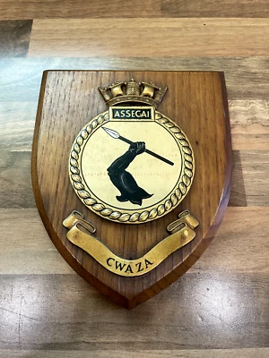 Wooden Ships Plaque Assegai CWAZA Nautical Maritime Marine Boat - Image 1 of 4