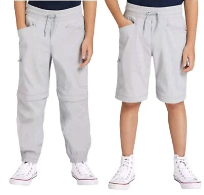Pantalón de chándal convertible Eddie Bauer Tech cargo cremallera bolsillo gris niños XS (5/6) Foto 1 de 4