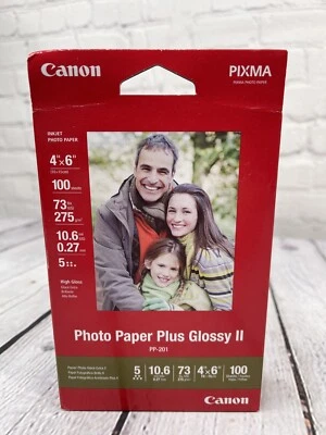 Canon Photo Paper Plus Glossy II Size 4 x 6 inches 20 sheets NEW SEALED - Image 1 of 3