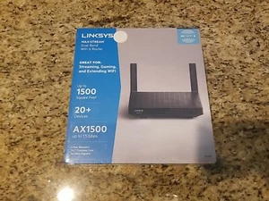 Linksys Dual-Band MAX-STREAM Mesh WiFi 6 Router AX1500 (MR7340) - *NEW/SEALED* - Picture 1 of 5