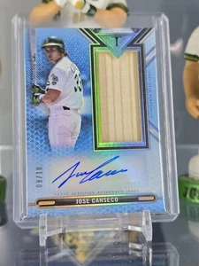 2021 Jose Canseco Topps Triple Threads /10 Auto Jumbo Bat Relic - Picture 1 of 2