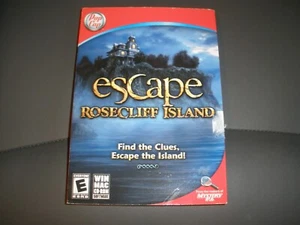 POP CAP ESCAPE ROSECLIFF ISLAND (Win/Mac, 2009) CD-ROM OBJETOS OCULTOS VIDEOJUEGO - Imagen 1 de 3