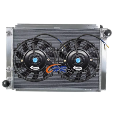 Radiador de aluminio de 3 filas + ventiladores para 1958 1959 1960 Ford Thunderbird V8 5,7 L 7,0 L Foto 1 de 4