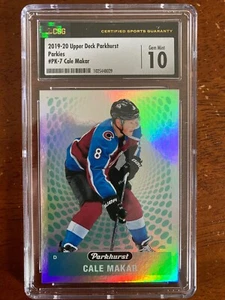 CALE MAKAR 2019-20 Parkhurst Parkies Rookie RC SP #PK-7 Gem Mint CSG 10 - Picture 1 of 2