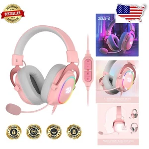 7.1 Surround Sound Wired Gaming Headset - H510 Zeus-X with RGB Lights & Comfort - Picture 1 of 11