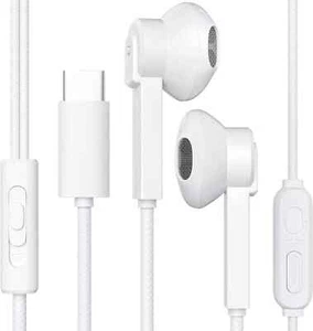 2X For iPhone 16 15 Pro Max iPad Pro Wired USB Type-C Stereo Earbuds Headphones - Picture 1 of 5
