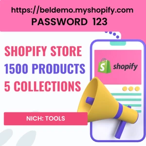 READY-MADE DROPSHIPPING Shopify Store - Tools- 1500 Products -  5 Collections - Picture 1 of 1