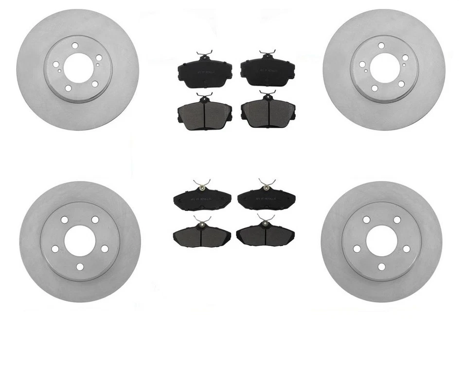 1993-1995 Compatível com Lincoln Mark VIII dianteiro e traseiro (4) rotores e pastilhas - Imagem 1 de 4