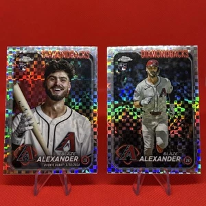 (2)✨2024 Topps Chrome Update Blaze Alexander XFractor /Variation Refractor RC - Picture 1 of 5