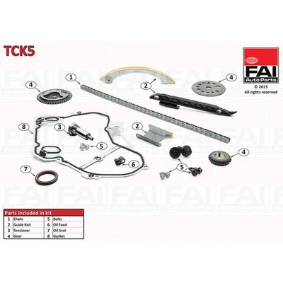 ORIGINAL® Fai Autoparts Steuerkettensatz für Opel ZAFIRA / ZAFIRA FAMILY B - Bild 1 von 4