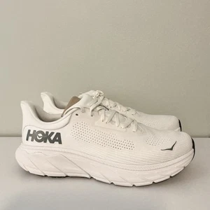 HOKA Men's Arahi 7 Running Shoes Size 10.5 D White With Grey New In Box - Picture 1 of 8