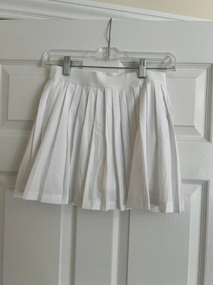 Pantalón Corto Athleta Niña Plisado Perfecto Blanco XL NUEVO CON ETIQUETAS Foto 1 de 4