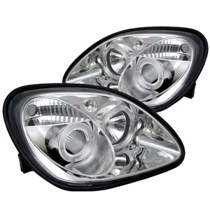 Spyder For Mercedes-Benz SLK230 98-04 Pair Projector Halogen Model- LED Halo - Picture 1 of 2