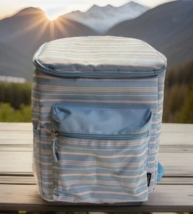 Polar Pack Thermo Rucksack Kühlbox robust blau & weiß — Wandern Strand CamP GEBRAUCHT - Bild 1 von 6