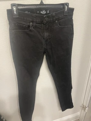 Hollister Black Skinny Jeans W28 L30 Boys Youth - Image 1 of 3