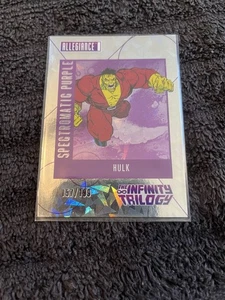 Hulk 2024 UD Marvel Allegiance Infinity Trilogy Spectromatic Purple SM-4 157/199 - Bild 1 von 2