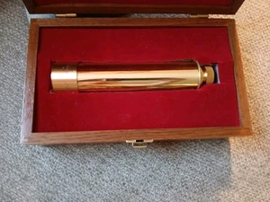 Vintage UNITRON Messing Teleskop 30 x 40 mm mit Holzbox schön! - Bild 1 von 10