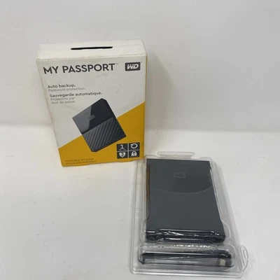 New Western Digital My Passport 1000GB 5400RPM Portable External HDD,1 TB,Black. - Image 1 of 4