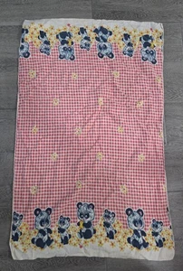 Vintage Anthropomorphic Panda Bear Baby Blanket VTG - Picture 1 of 4