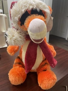 13” Disney Store TIGGER Plush Stuffed Animal Christmas Xmas NWT Disney Store - Picture 1 of 9
