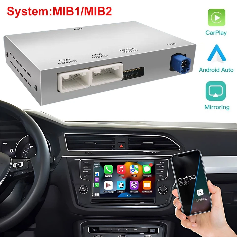 Wireless Carplay Android Auto Modul Für VW MIB1/MIB2 Plattform VW Golf 7 Passat - Bild 1 von 4