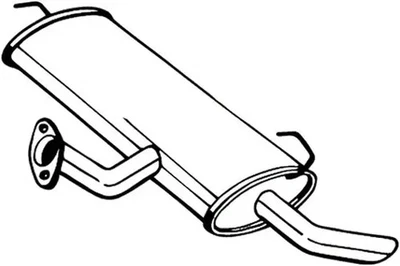 Silenciador trasero 145-335 BOSAL para NISSAN RENAULT - Imagen 1 de 4