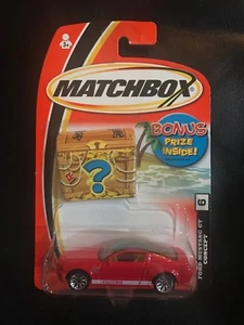 Mattel Wheels MATCHBOX 2005 #6 Ford Mustang GT Concept, Red Body White Tampo - Picture 1 of 5