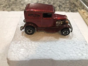 Vintage Hot Wheels Early Times Delivery Truck 1977 Hong Kong Maroon Red - Picture 1 of 8