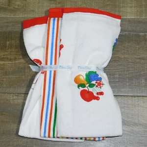 BLUE SKY Fruits Cherries Stripes Kitchen Dish Tea Towels 24X12 New Set of 3 - Picture 1 of 10