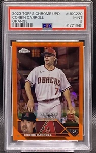 🔥🔥 Corbin Carroll 2023 Topps Chrome Update Rookie Orange/25 PSA 9 🔥🔥 - Imagen 1 de 2
