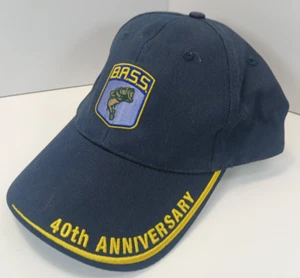 Vintage K-Products 'Bass Pro 4oth Anniversary 1968-2008' Blue Fishing Ball Cap - Picture 1 of 5