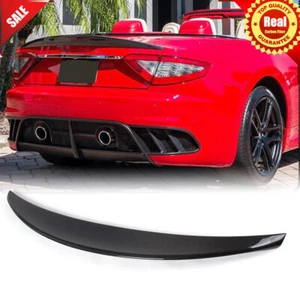 Carbon Fiber Rear Trunk Spoiler Wing for Maserati Gran Turismo Convertible 12-14 - Picture 1 of 12