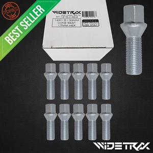10pc 12x1.5 Wheel Lug Bolts Studs 17mm Hex Cone 33mm Shank For Mercedes Audi VW - Picture 1 of 4