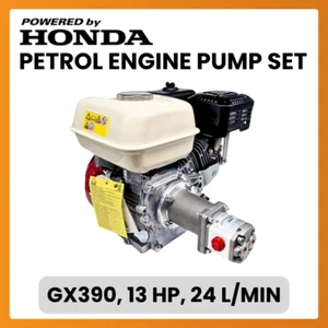 Juego de bomba hidráulica motor gasolina Honda GX390, 13 HP, 24 L/min, sistema móvil - Imagen 1 de 3