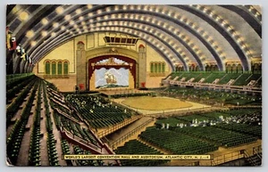 Postcard World's Largest Convention Hall and Auditorium Atlantic City New Jersey - Picture 1 of 2