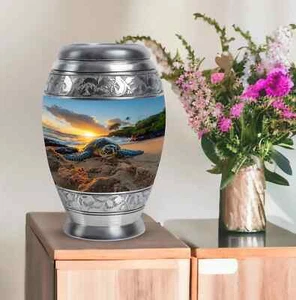 Turtle Large Urns Human Ashes, Cremation Urn Adult Human, 10 Inch - Picture 1 of 6